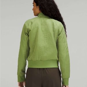 Lululemon Non Stop Bomber Jacket Green Foliage 10